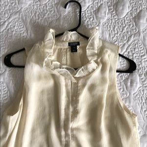 J. Crew flutter collar shell